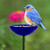 Mosaic Birds Poppy Stake Bird Bath or Feeder