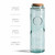 60 oz Authentic Tall Jar Recycled Glass with Cork Dimensions