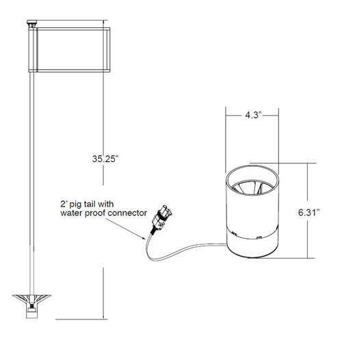 Unique Lighting Systems IllumiCup Golf Niche Light (ABS) 12 Volt