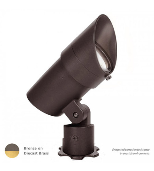 Grand Accent Light, 12V Bronze On Brass, 9-15Vac, 15W-33W, 15-60 Beam Angle