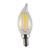 3.5W Candelabra Edge Filament Clear, Flame, 2700K, LED Lamp