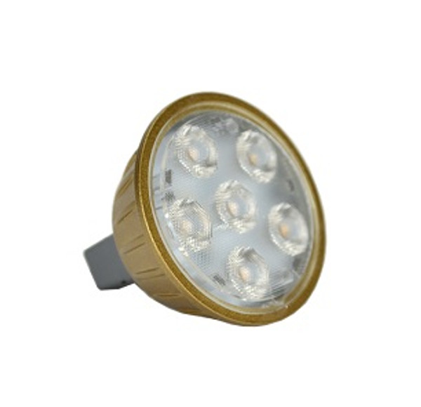 5W MR16 LED, Wide Flood, 2700K, 12V 60° spread