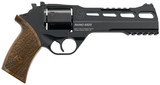 CHIAPPA RHINO 357 MAG 60DS BLK 6" FO WALNUT GRIP 3 MOON CLIPS 6 RD REVOLVER