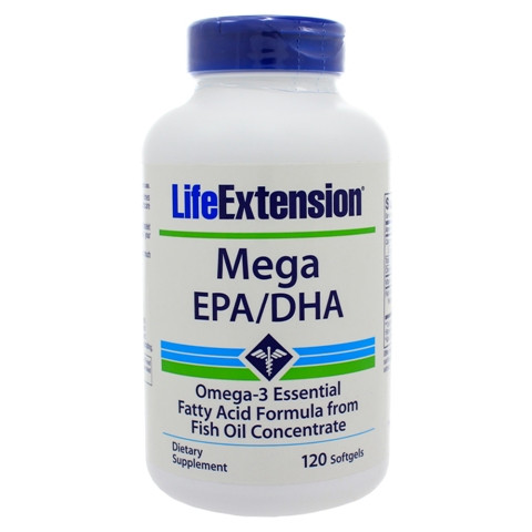 Life Extension Mega EPA/DHA 120 Softgels - Life Nutrition Center