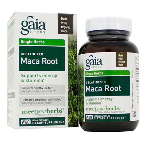 Gaia Herbs/Professional Solutions Maca Root (Organic) 500mg Capsules 60 Capsules