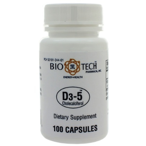 Bio-Tech Pharmacal D3-5 5,000IU 100 Capsules