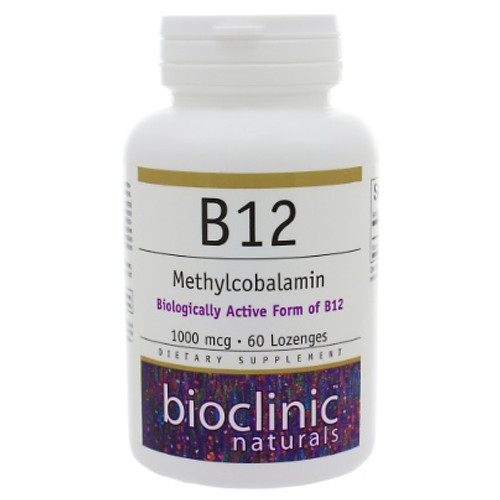 Bioclinic Naturals B12 Methylcobalamin 1000mcg 60 Lozenges