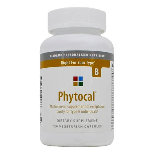 D'Adamo Personalized Nutrition Phytocal Mineral Formula (Type B) 120 Capsules