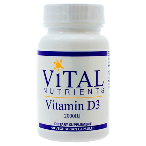 Vital Nutrients Vitamin D3 2,000iu 90 Capsules