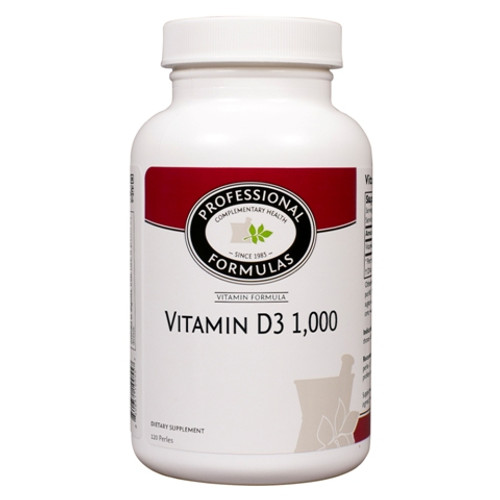 Professional Formulas Vitamin D3 1,000 IU 120 Perles