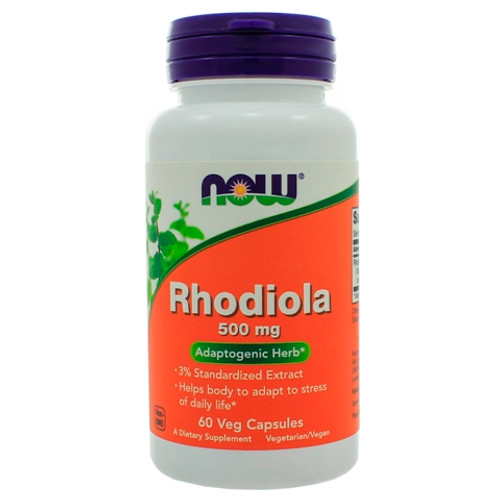 NOW Foods Rhodiola 500mg 60 Capsules