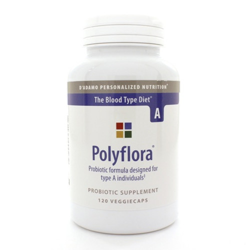 D'Adamo Personalized Nutrition Polyflora Probiotic (Type A) 120 Capsules