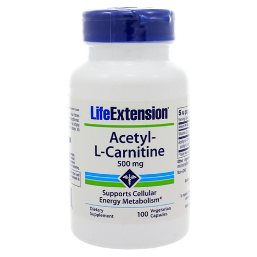 Life Extension Acetyl-L-Carnitine 500mg 100 Capsules