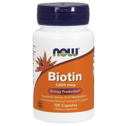 NOW Foods Biotin 1000mcg 100 Capsules