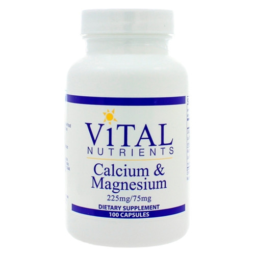 Vital Nutrients Calcium 225/Magnesium 75mg 100 Capsules