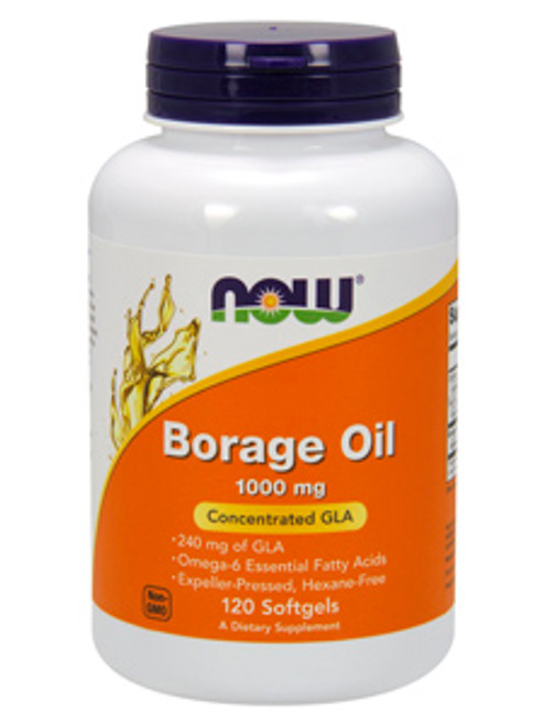 Borage Oil 1000 mg 120 softgels NOW