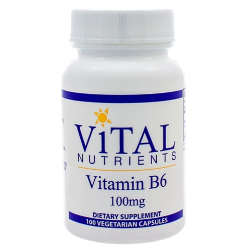 Vital Nutrients Vitamin B6 100mg 100 Capsules