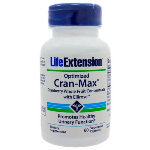 Life Extension Optimized Cran-Max w/Ellirose 60 Capsules