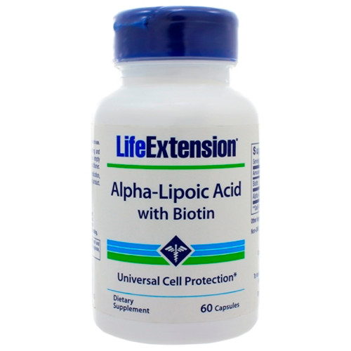 Life Extension Alpha Lipoic Acid w/Biotin 60 Capsules