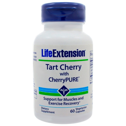 Life Extension Tart Cherry Extract w/Standardized Cherry/Pure 60 Capsules