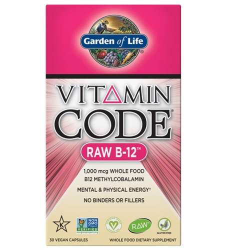 Garden of Life Vitamin Code RAW B-12 30 Capsules