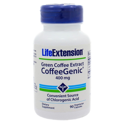 Life Extension CoffeeGenic Green Coffee Extract 400mg 90 Capsules