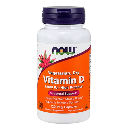 NOW Foods Vitamin D 1000IU 120 Capsules