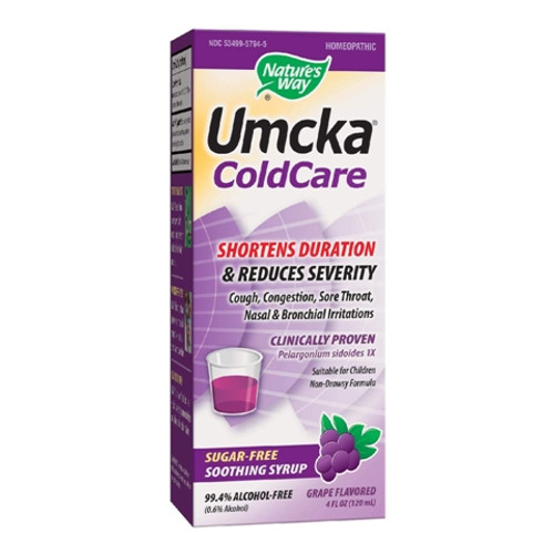 Nature's Way Umcka® ColdCare Sugar-Free Syrup Grape 4 Ounces