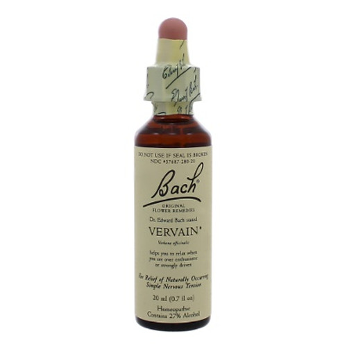 Bach Flower Remedies Vervain 20ml 20 Milliliters