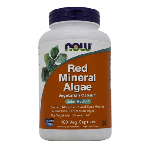 NOW Foods Red Mineral Algae Aquamin® 180 Capsules