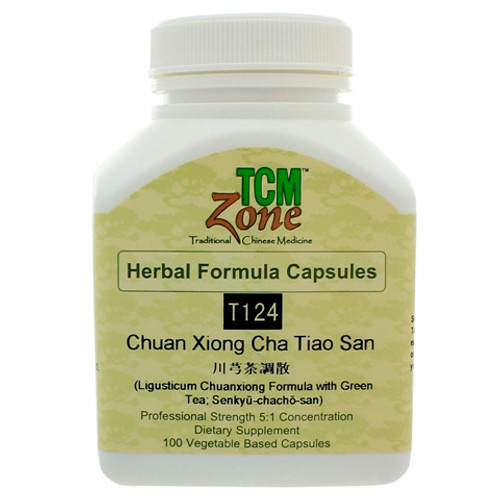TCM Zone Ligusticum Chuanxiong w/Green Tea (T-124) 100 Capsules