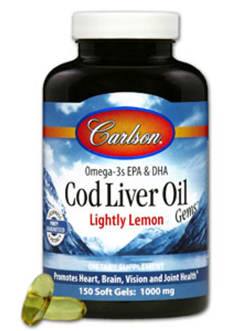 Cod Liver Oil 460 mg 150 softgels Carlson Labs