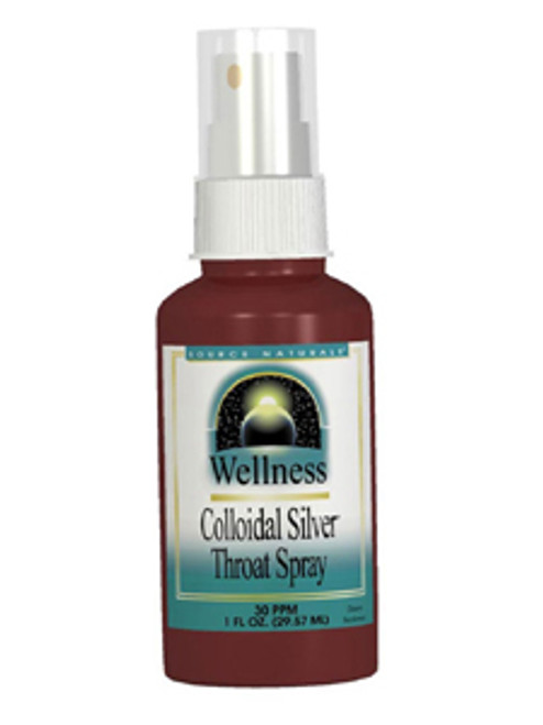Colloidal Silver Throat Spray 30ppm 1oz Source Naturals
