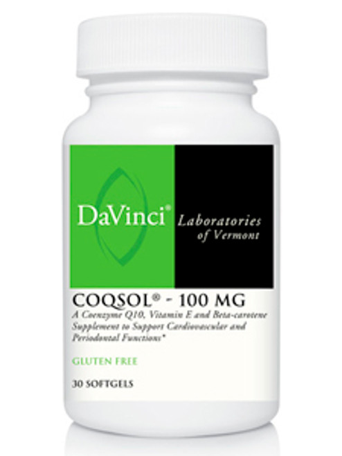 CoQsol® 100 mg 30 gels Davinci Labs