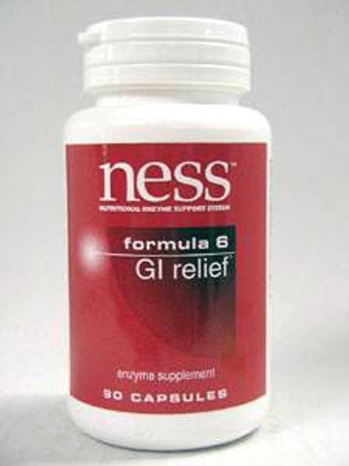 GI Relief #6 90 caps Ness Enzymes