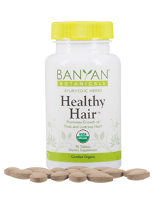 Healthy Hair, Organic 90 tabs Banyan Botanicals