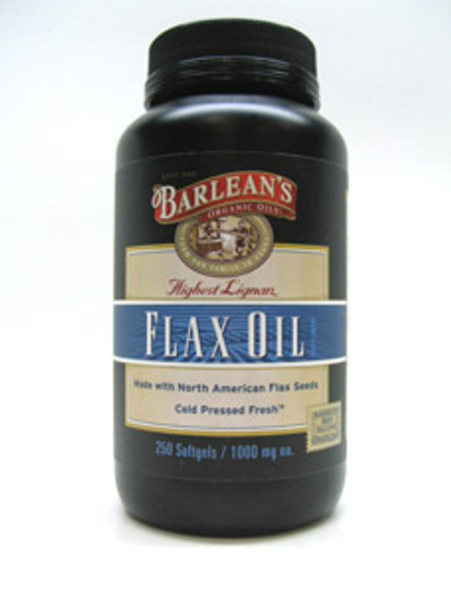 High Lignan Flax Oil 1000 mg 250 gels Barlean's Organic Oils