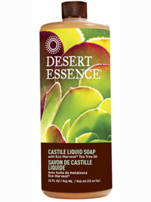 Liquid Castile Soap w/Tea Tree 32 fl oz Desert Essence