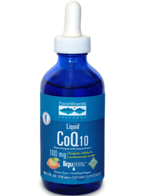 Liquid CoQ10 100mg 4 oz Trace Minerals Research