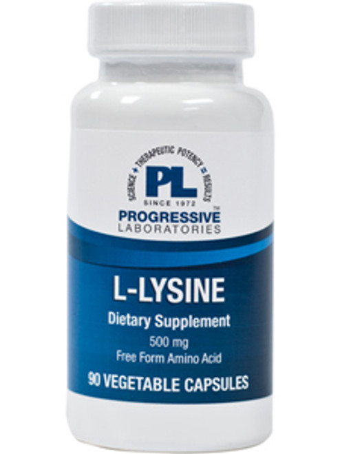 L-Lysine 500 mg 90 vcaps Progressive Labs