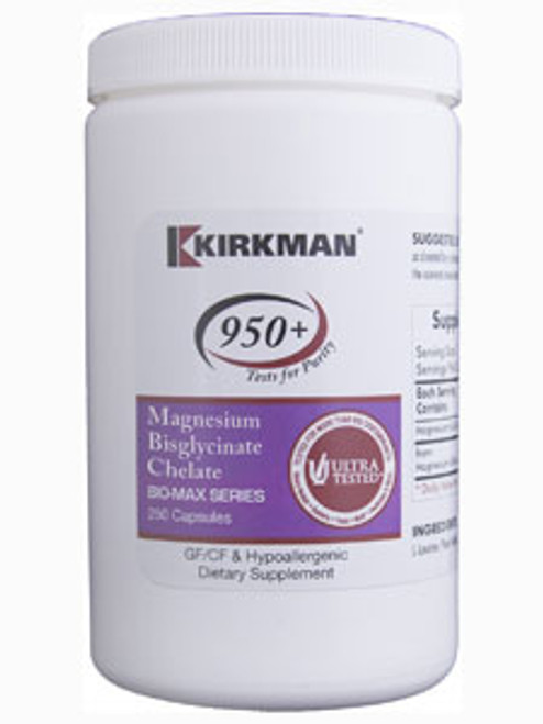 Magnesium Bisglycinate Chelate  250 caps Kirkman Labs