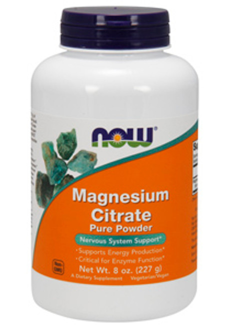 Magnesium Citrate Powder 8 oz NOW