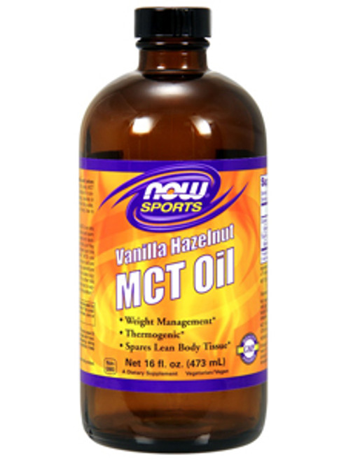 MCT Oil Vanilla Hazelnut 16 fl oz NOW