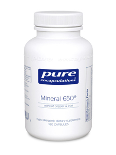 Mineral 650 (w/out CU & FE) 180 vcaps Pure Encapsulations
