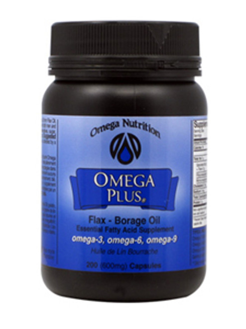 Omega Plus Flax Borage Oil 200 gels Omega Nutrition