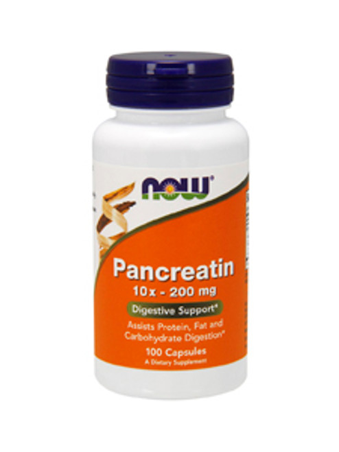 Pancreatin 10X-200 mg 100 caps NOW