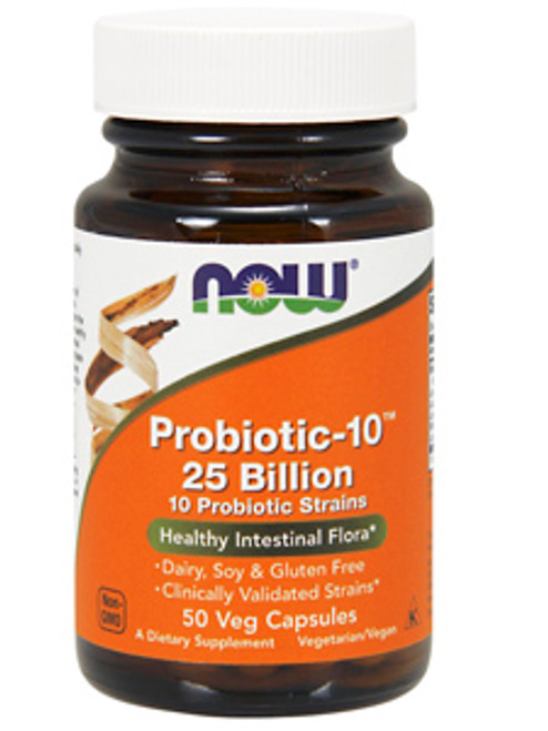 Probiotic-10 25 Billion 50 vcaps NOW