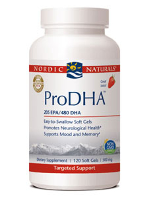ProDHA 1000 Strawberry 120 soft gels Nordic Naturals
