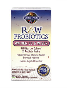 RAW Probiotics Wom 50 & Wiser 90 vcaps Garden of Life