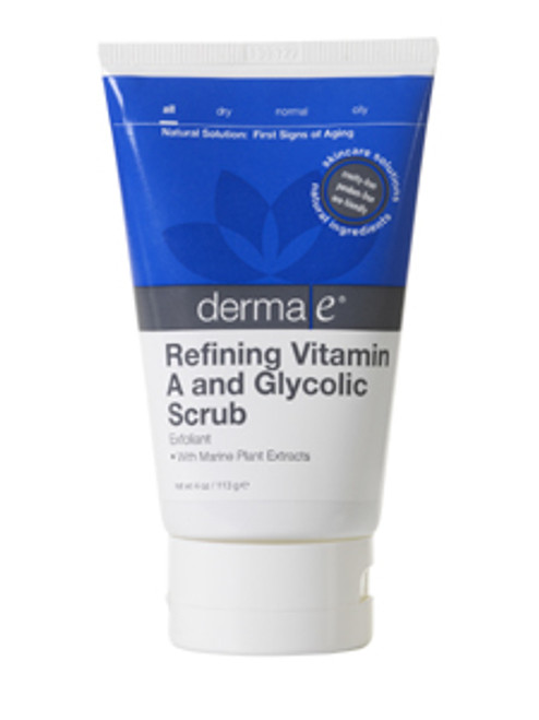 Refining Vitamin A Glycolic Scrub 4 oz DermaE Natural Bodycare